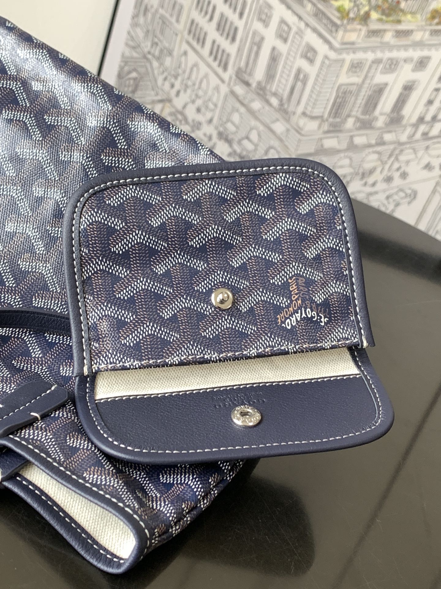 Saint Louis Mini Tote Bag In Navy